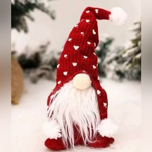 Red Gnome Plush Decor